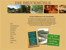 Tablet Screenshot of diebruckmuehle.de